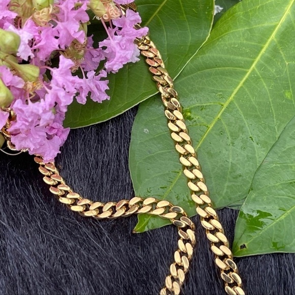 NWT Adornia 14k Gold Vermeil Cuban Chain Link Necklace - Picture 4 of 14